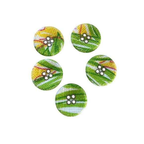 Lilly Pulitzer "Going Bananas" Pineapple Print Replacement Buttons - Picture 1 of 4